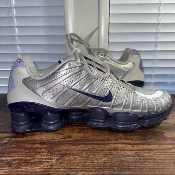 Rare 2012 Nike Shox TLX Platinum/Grape Sneakers/Shoes Women’s 8.5 (488344-001) - Picture 3 of 9
